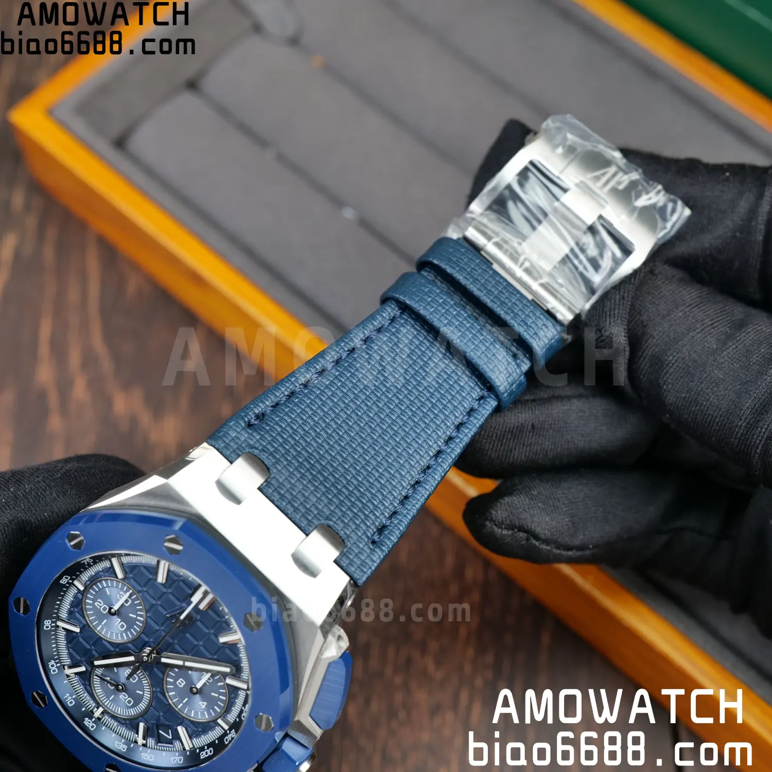 AP Royal Oak Offshore 43mm 26420 SS DDF 1:1 Best Edition Blue Dial on Blue Rubber Super Clone 4401 57 51991882128fdd4 AMO Watch