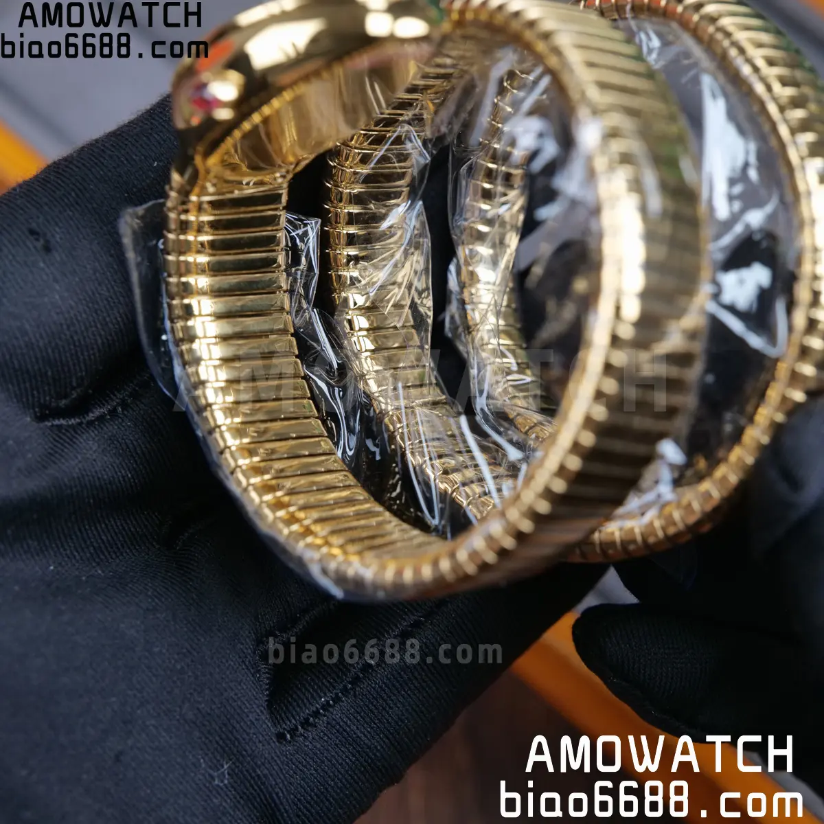 BVLGARI SERPENTI YG BVF 1:1 Best Edition Black Dial on YG Bracelet ETA Quartz 84 54c974e4c47806e 阿默表行AmoWatch
