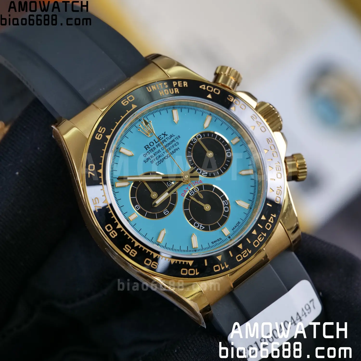 Custom Made Rolex Daytona M126518LN QF 4131 18K Yellow Gold Plated (Weighted) 88 564adaf6f71ab32 AMO Watch