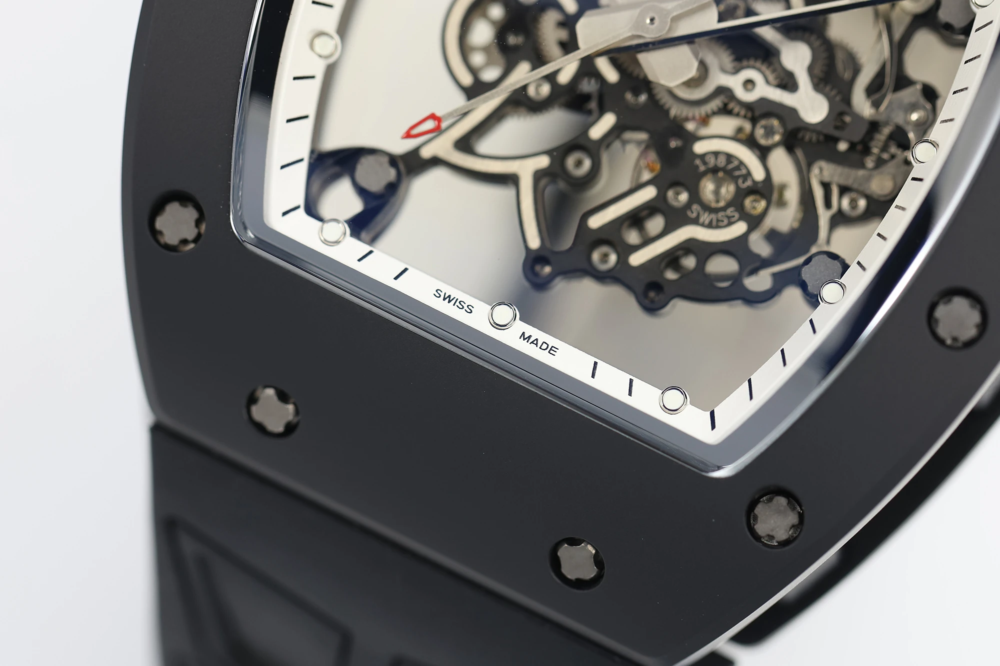 Richard Mille RM055 Black Ceramic ZF 1:1 Best Edition White Bezel Black Crown RMUL2 Super Clone V3 22 5cf17d4bc95885c 阿默表行AmoWatch
