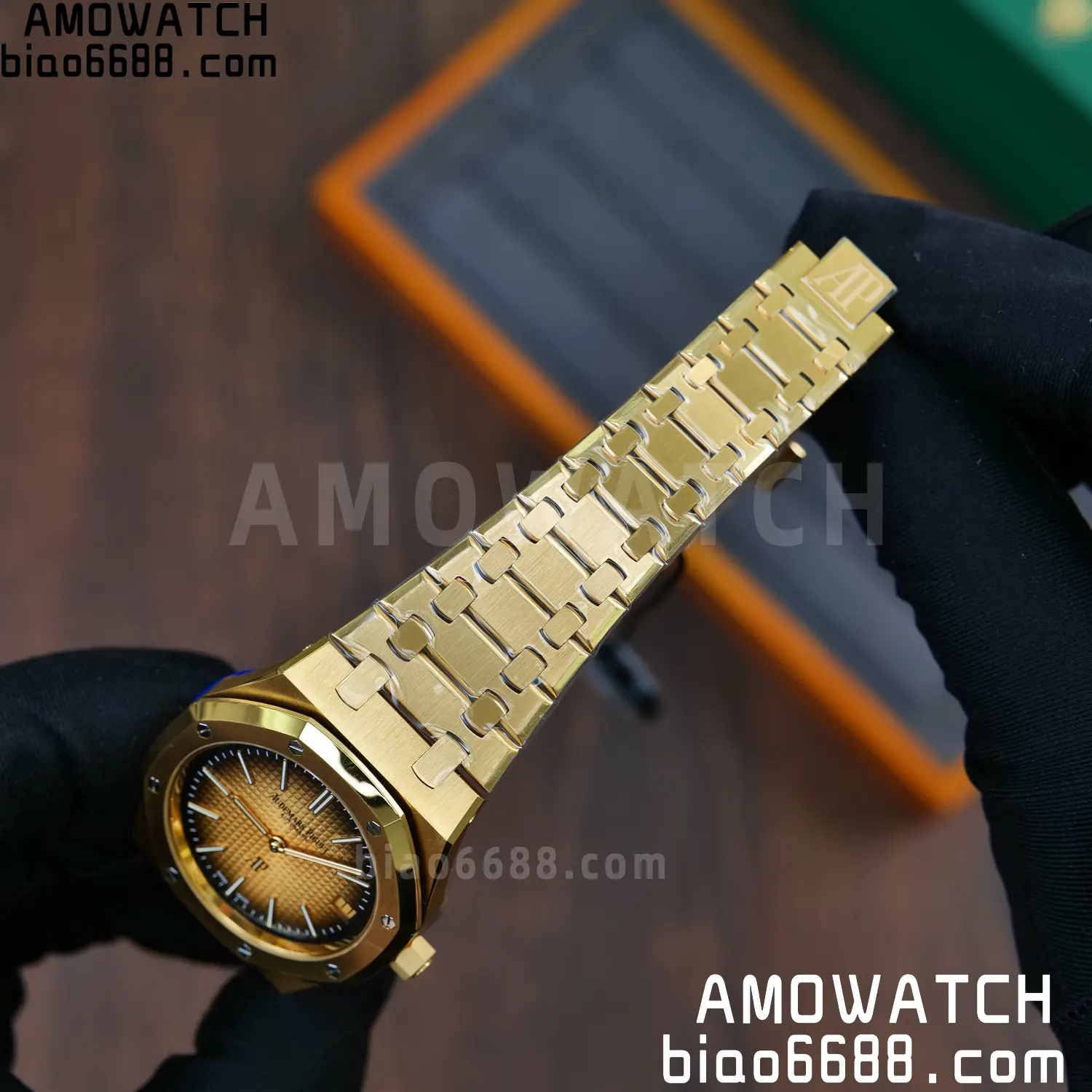 Royal Oak 39mm 16202 YG ZF 1:1 Best Edition YG Smoked Dial on YG Bracelet A7121 66 62c335b8d69978d 阿默表行AmoWatch