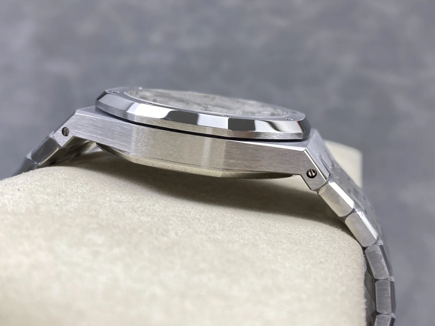 AP Royal Oak 41mm 15500 SS ZF 1:1 Best Edition White Textured Dial on SS Bracelet A4302 V3 31 6759c8b504052c0 阿默表行AmoWatch