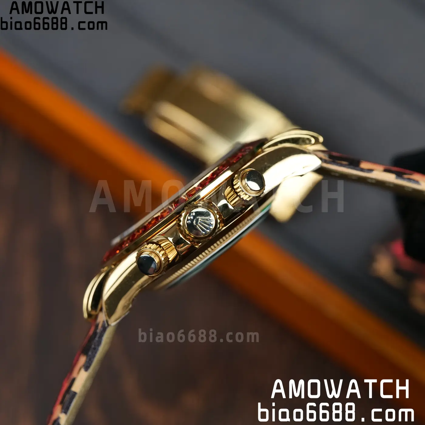 Rolex Daytona 116598SACO PPM Factory Best Edition Leopard Dial on Leopard Leather Strap 4130 80 69aec98dd641215 阿默表行AmoWatch