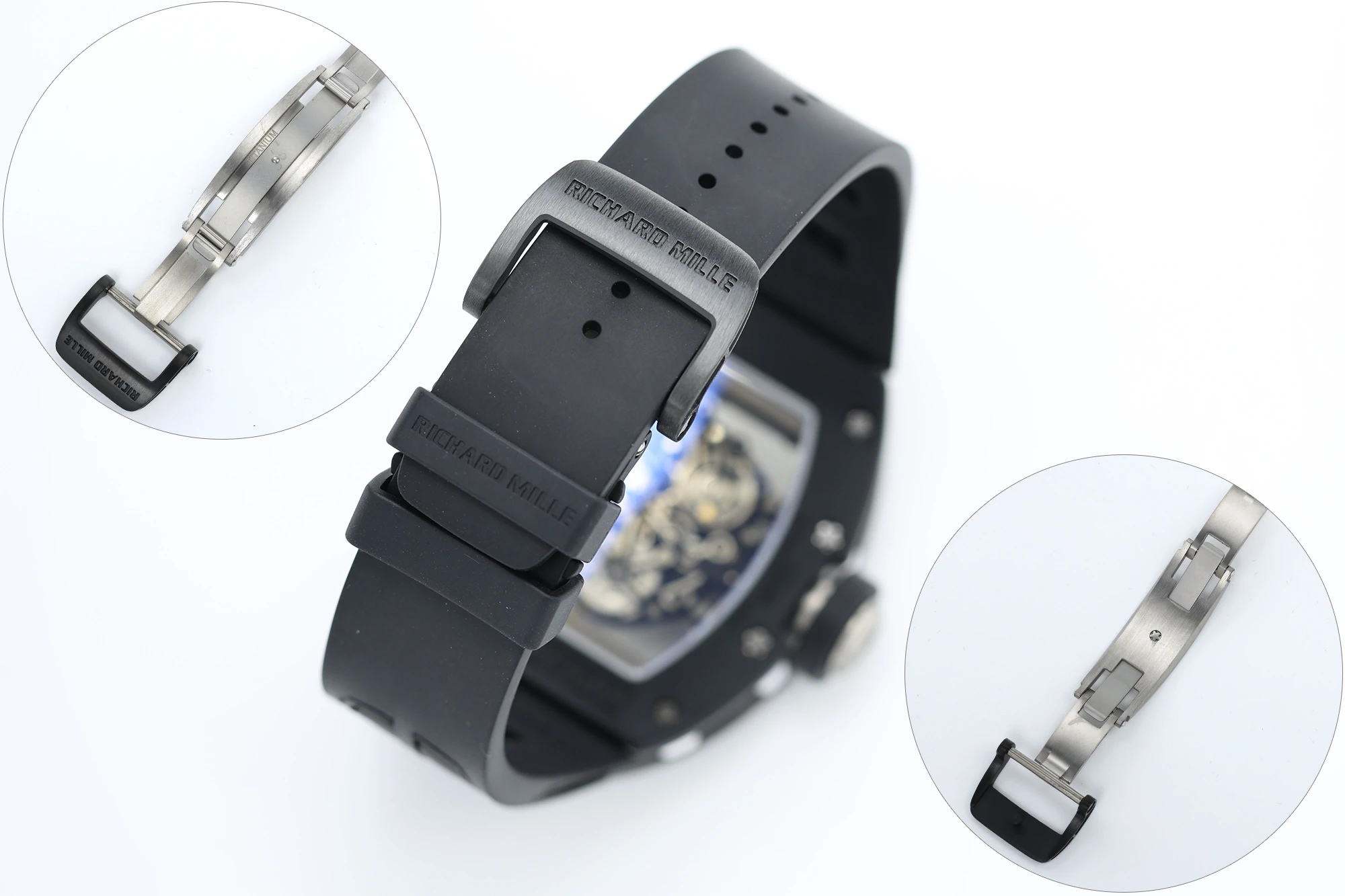 Richard Mille RM055 Black Ceramic ZF 1:1 Best Edition Blue Bezel Black Crown RMUL2 Super Clone V3 27 69eaf692c17babd 阿默表行AmoWatch