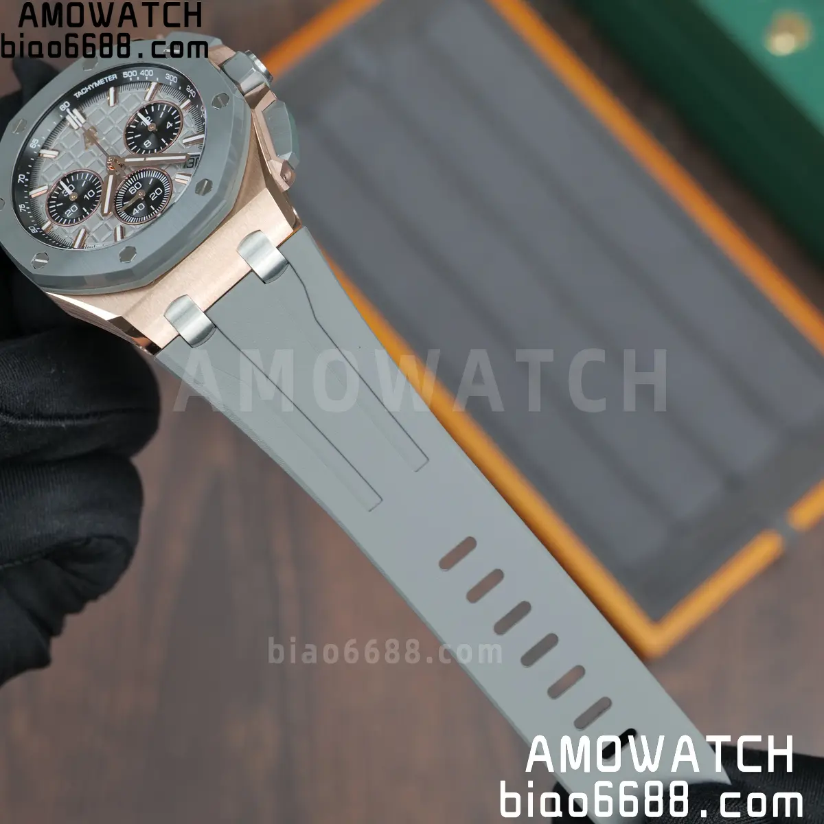 AP Royal Oak Offshore 43mm 26420OI RG DDF 1:1 Best Edition Gray Dial on Gray Rubber Super Clone 4401 (Weighted) 91 6b213452f6a3bb4 AMO Watch