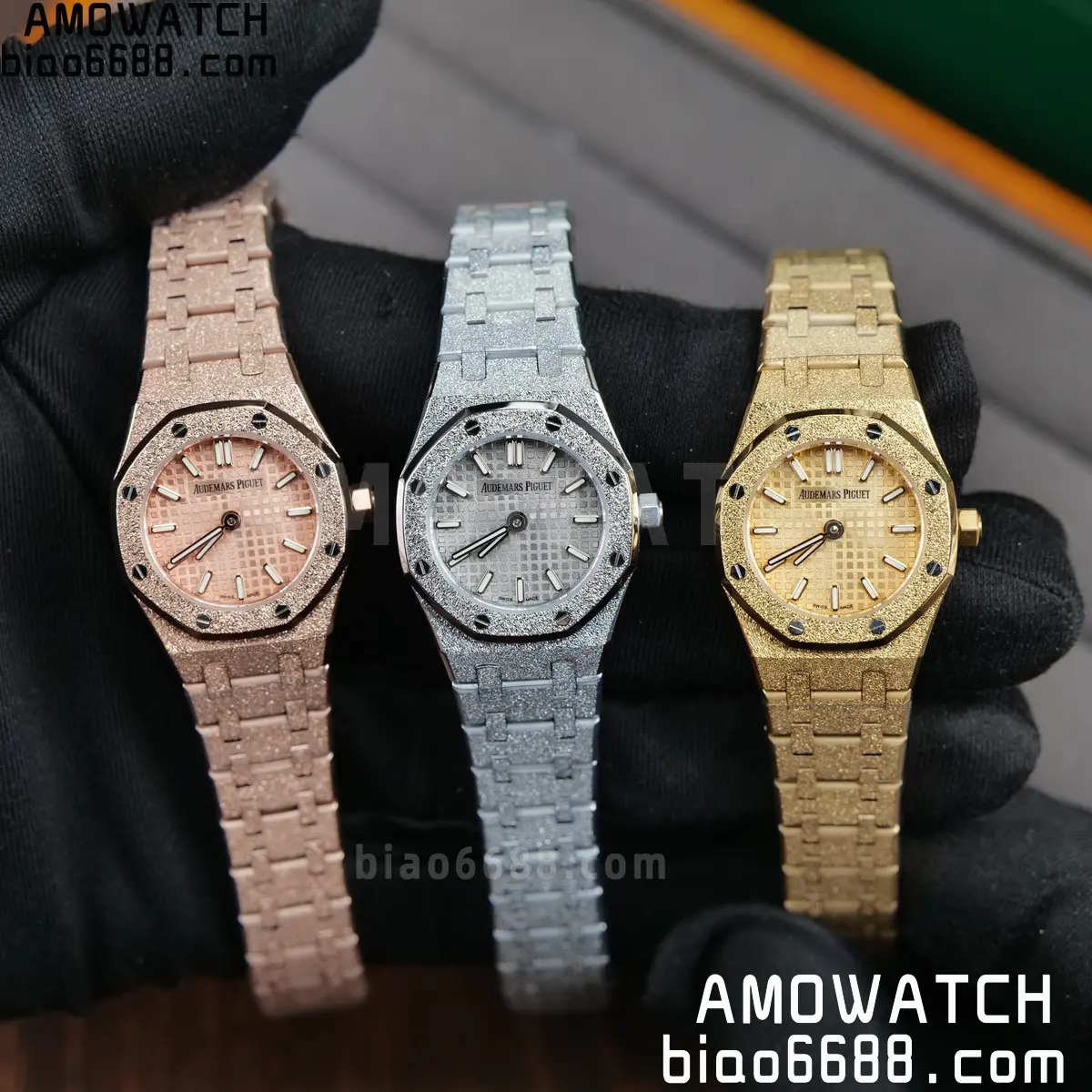 AUDEMARS PIGUET Lady Royal Oak 67630 23mm YG TW Best Edition Silver Dial Swiss Quartz 98 6b56c10180b37d4 AMO Watch