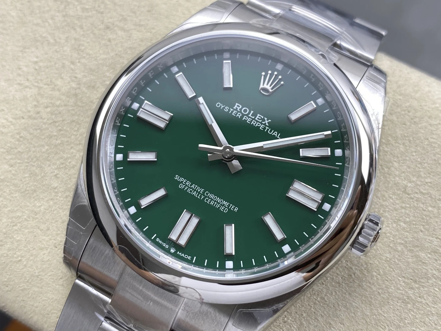 Rolex Oyster Perpetual 124300 41mm VSF 1:1 Best Edition 904L Steel Green Dial VS3235 V2 25 6b720c28e197405 AMO Watch