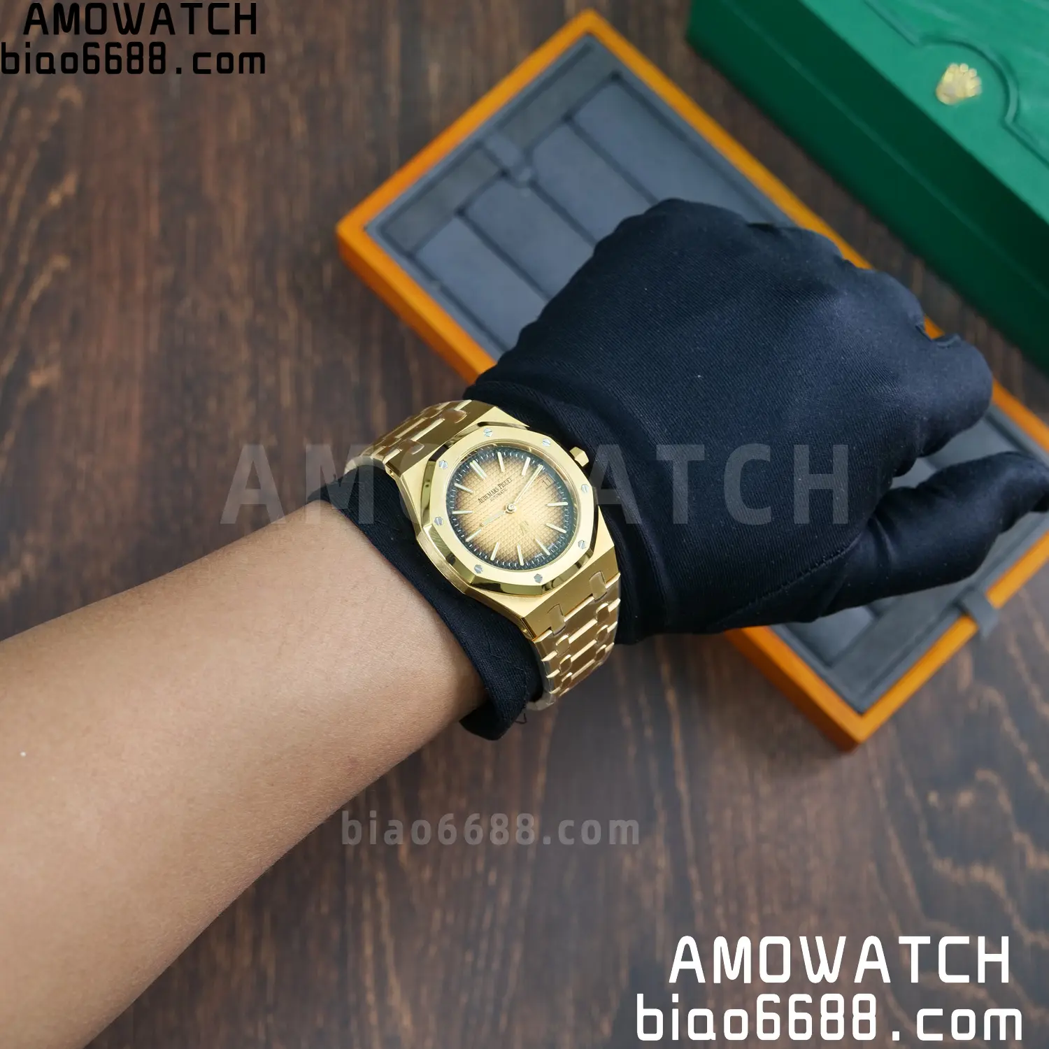 Royal Oak 39mm 16202 YG ZF 1:1 Best Edition YG Smoked Dial on YG Bracelet A7121 92 733d479f97f7d86 阿默表行AmoWatch