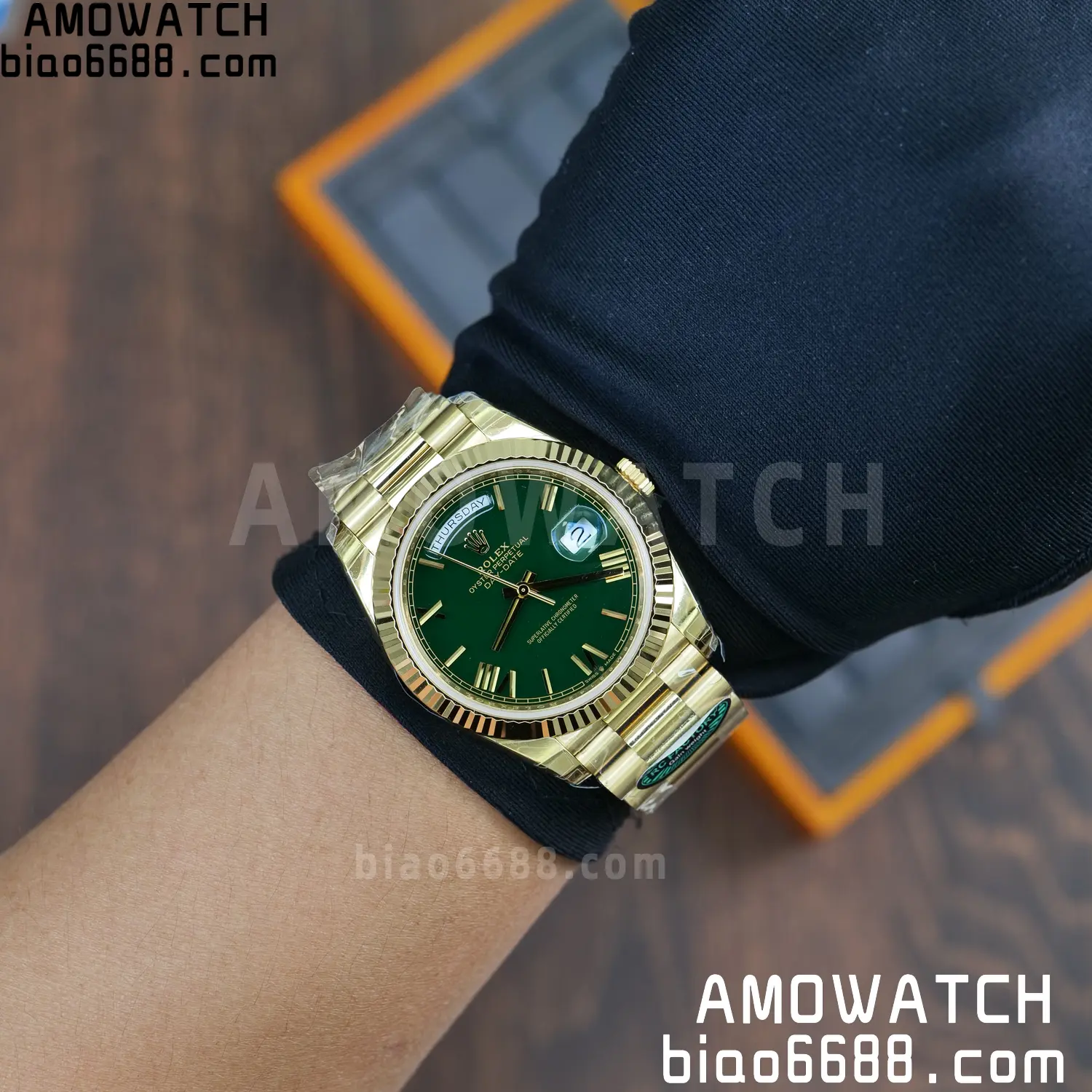 Rolex Day Date 40 YG 228238 RCF 1:1 Best Edition Green Dial on President Bracelet VR3255 (211g) 87 7ef39df7ad04be9 AMO Watch
