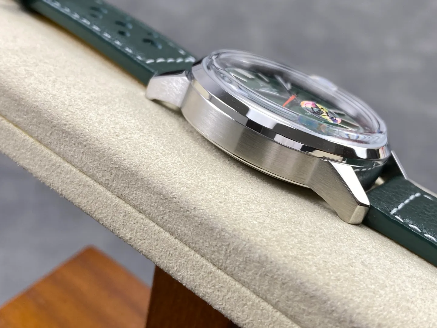 Breitling Top Time B31 BLF 1:1 Best Edition Green Dial Orange Hand on Green Leather Strap AB31 24 7f8e096d6b4c416 阿默表行AmoWatch