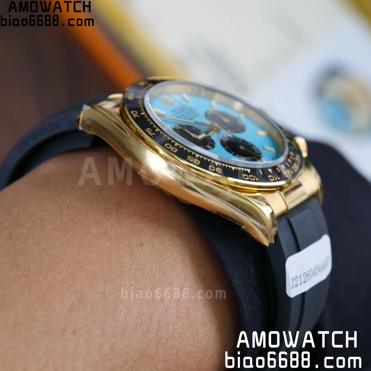 Custom Made Rolex Daytona M126518LN QF 4131 18K Yellow Gold Plated (Weighted) 107 7fece8cc64f9bd6 AMO Watch