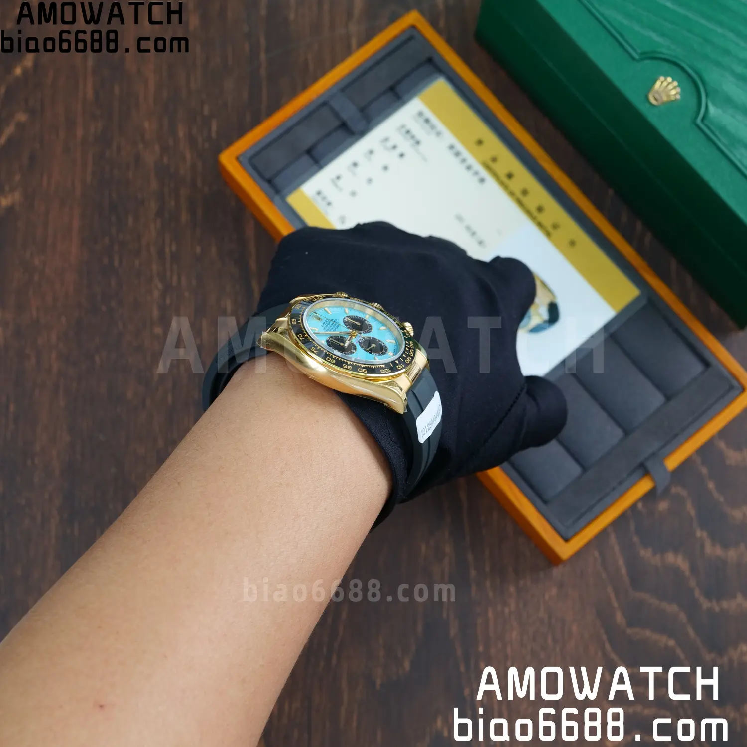 Custom Made Rolex Daytona M126518LN QF 4131 18K Yellow Gold Plated (Weighted) 111 7ff618ebb44ca75 AMO Watch