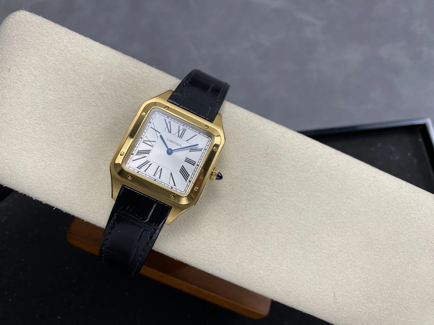 Cartier Santos Dumont YG Large F1 Factory 1:1 Best Edition white Dial Quartz 31 82c178e6fb24e13 阿默表行AmoWatch