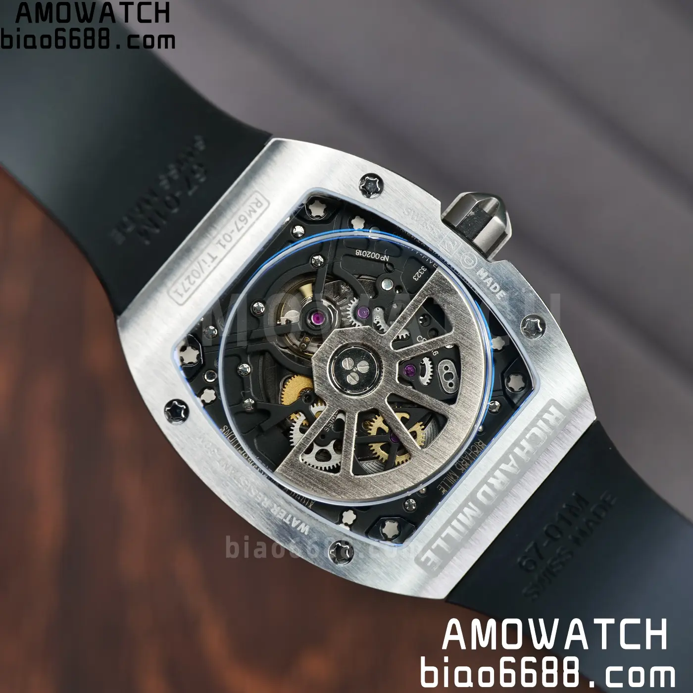 RICHARD MILLE RM67-01 AVF Best Edition Skeleton Dial on Black Rubber Strap CRMA6 107 8470d66d0467b2b 阿默表行AmoWatch