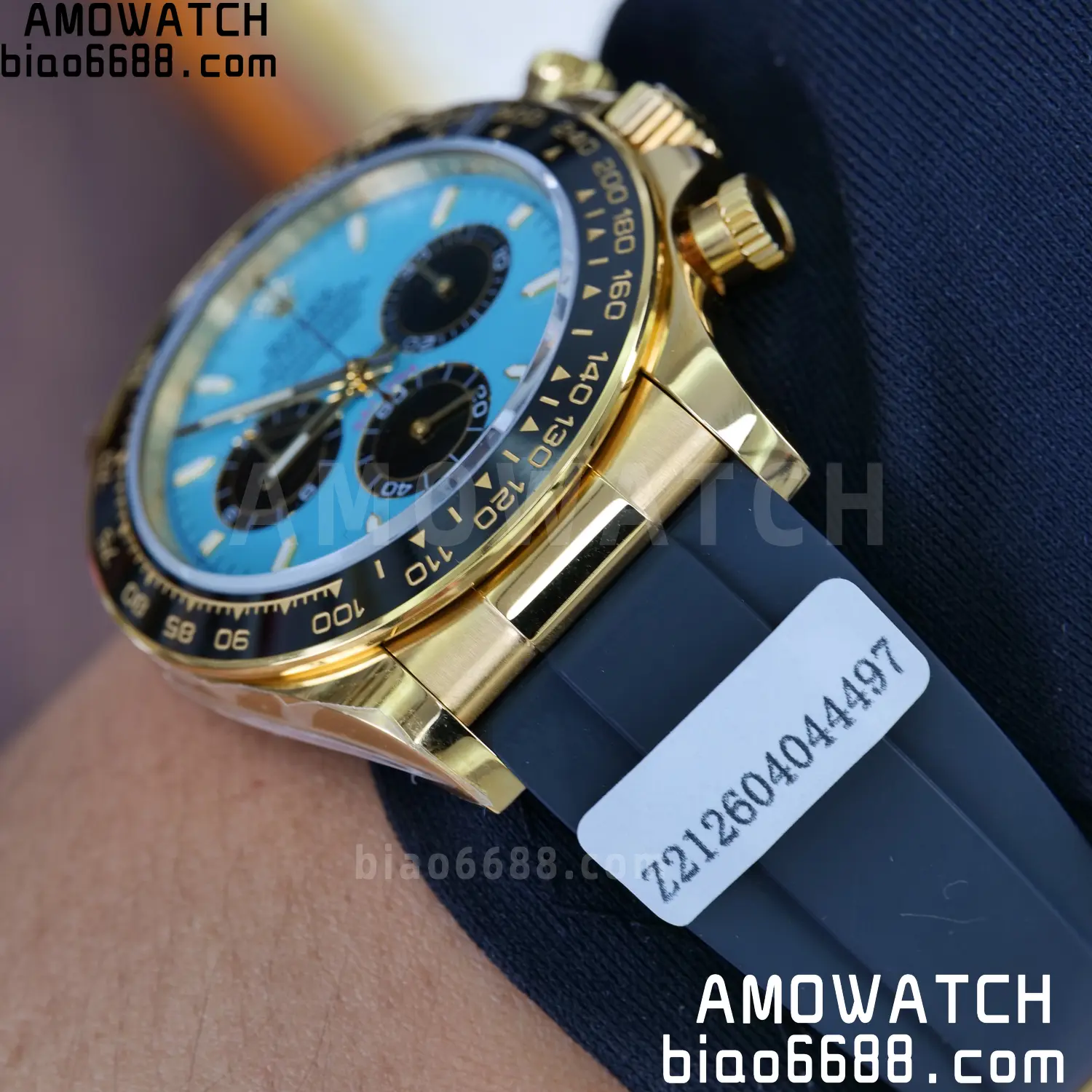 Custom Made Rolex Daytona M126518LN QF 4131 18K Yellow Gold Plated (Weighted) 104 87452f9956ff4d1 AMO Watch