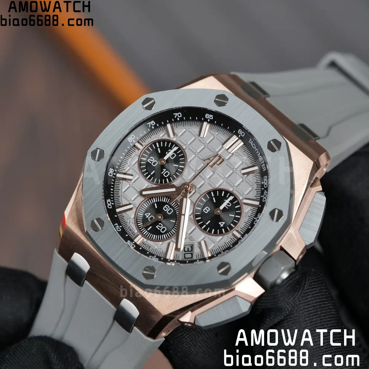 AP Royal Oak Offshore 43mm 26420OI RG DDF 1:1 Best Edition Gray Dial on Gray Rubber Super Clone 4401 (Weighted) 99 8a2e0530c79dbe1 AMO Watch