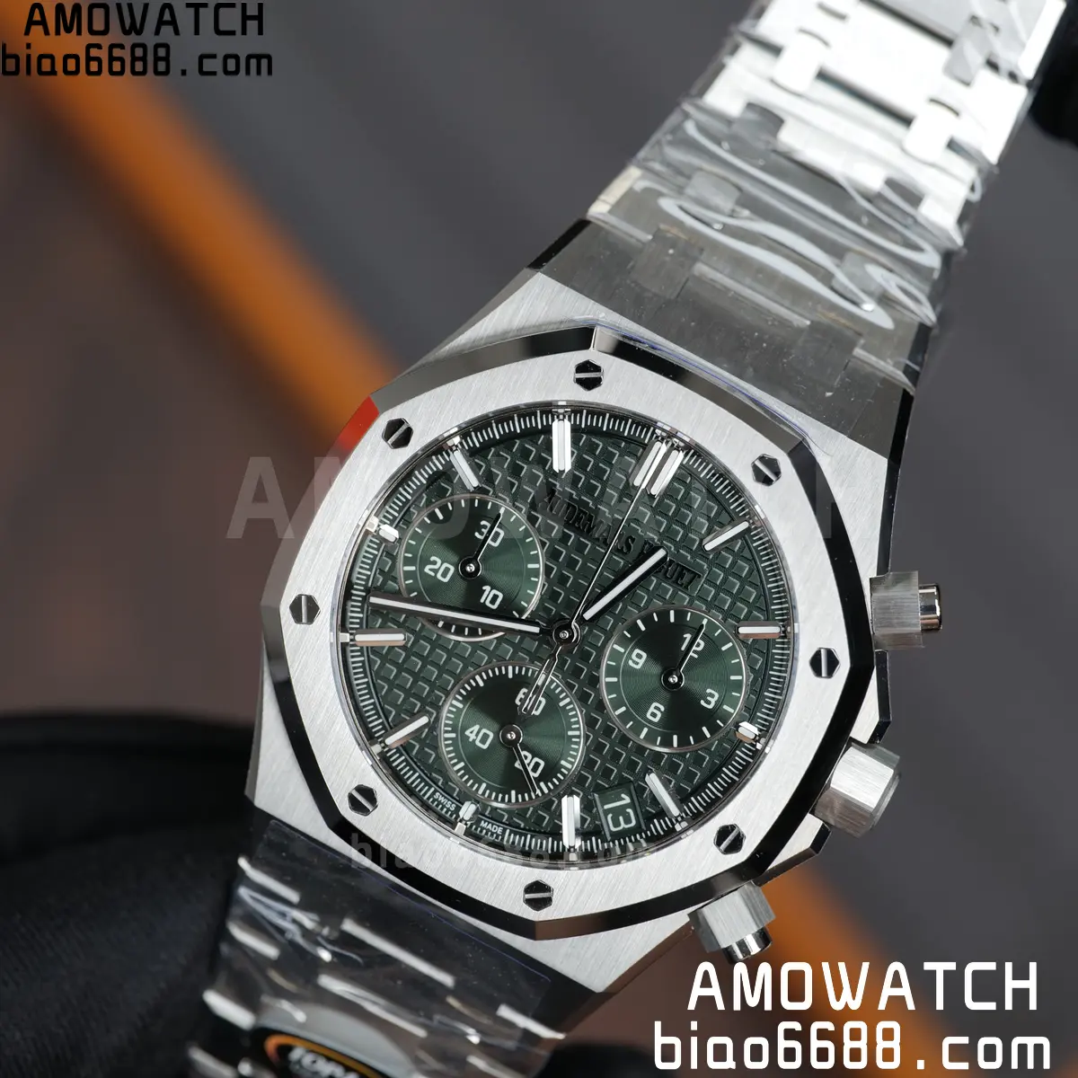 Royal Oak Chrono 26240 SS TOPF 1:1 Best Edition Green Dial on SS Bracelet SA4401 Super Clone 105 8a6980c2b8ee069 阿默表行AmoWatch