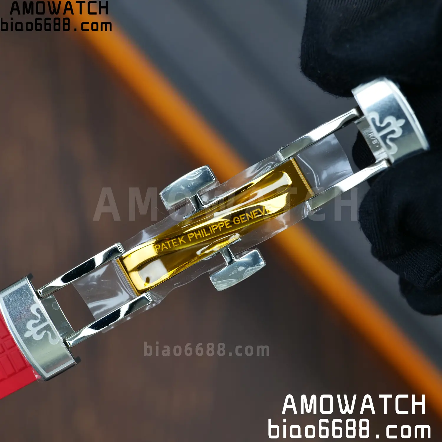 PP Aquanaut 5167 SS Singapore DDF 1:1 Best Edition Gray Dial on Red Rubber Strap DD324 V2 94 8e95fa8b75f3877 AMO Watch