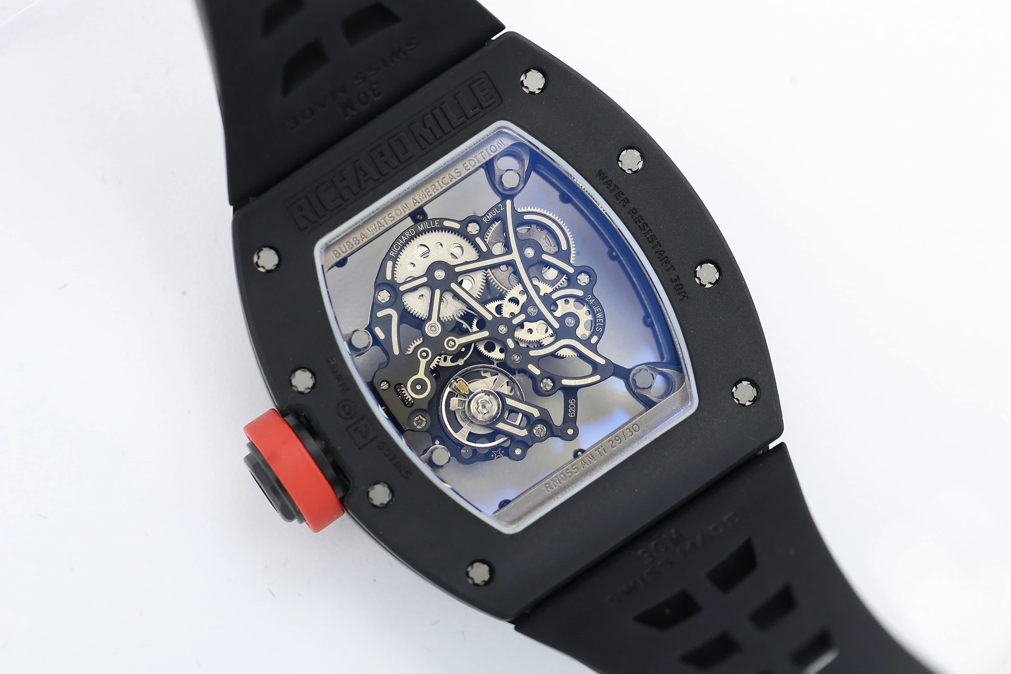 Richard Mille RM055 Black Ceramic ZF 1:1 Best Edition Red Bezel Red Crown RMUL2 Super Clone V3 26 8e9d304ad0fcf6d 阿默表行AmoWatch