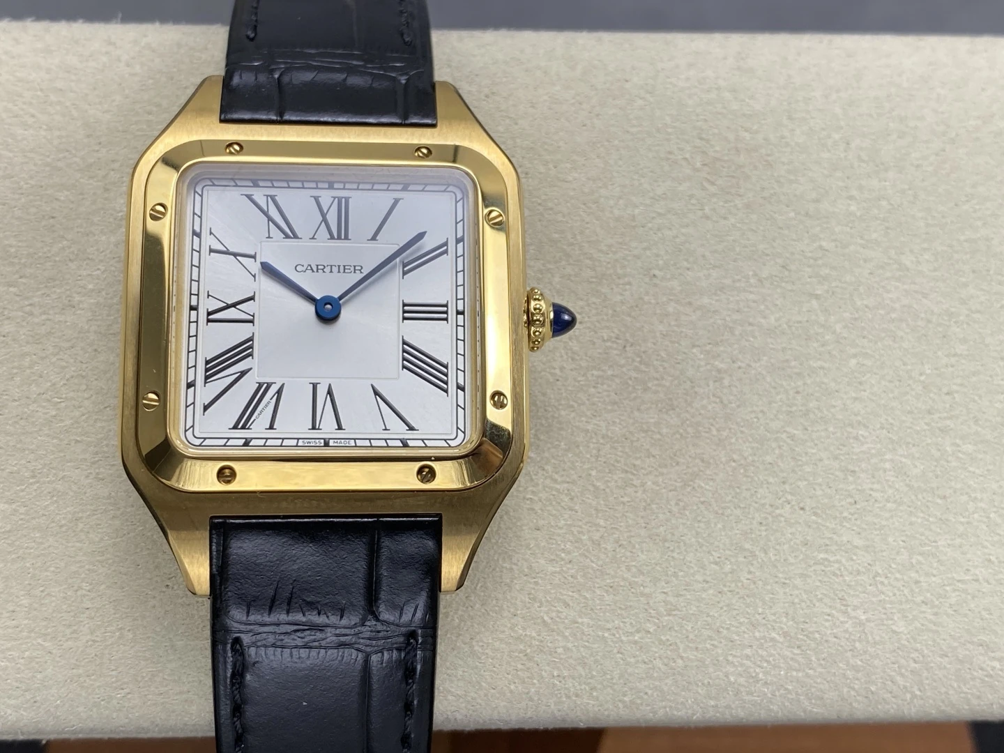Cartier Santos Dumont YG Large F1 Factory 1:1 Best Edition white Dial Quartz 29 90b59d1b4436e8c 阿默表行AmoWatch