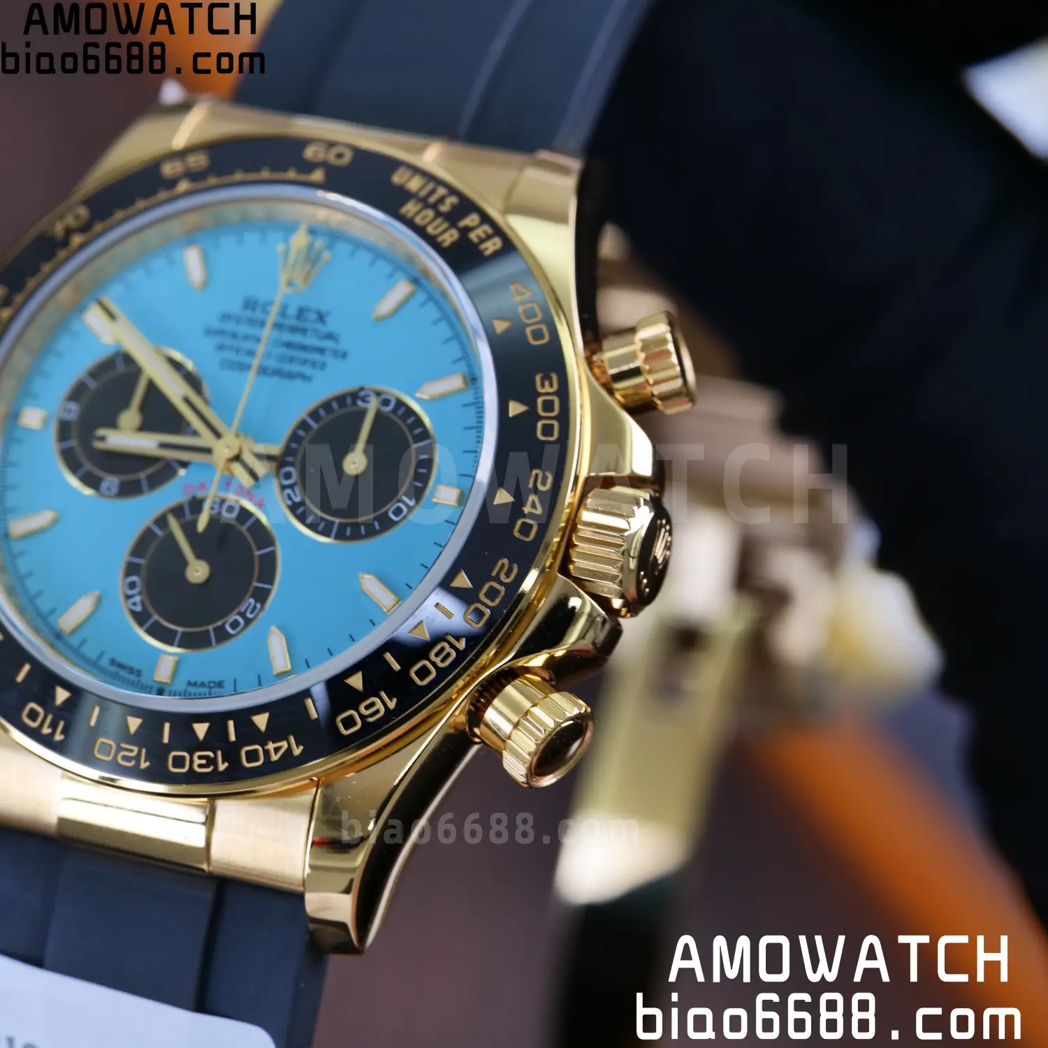 Custom Made Rolex Daytona M126518LN QF 4131 18K Yellow Gold Plated (Weighted) 87 922d4b9c625c90e AMO Watch