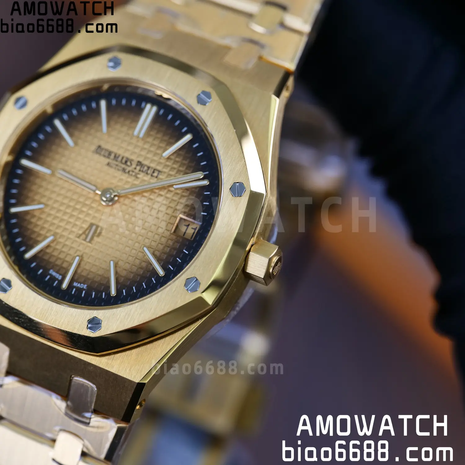 Royal Oak 39mm 16202 YG ZF 1:1 Best Edition YG Smoked Dial on YG Bracelet A7121 74 9728184ebc5785e 阿默表行AmoWatch