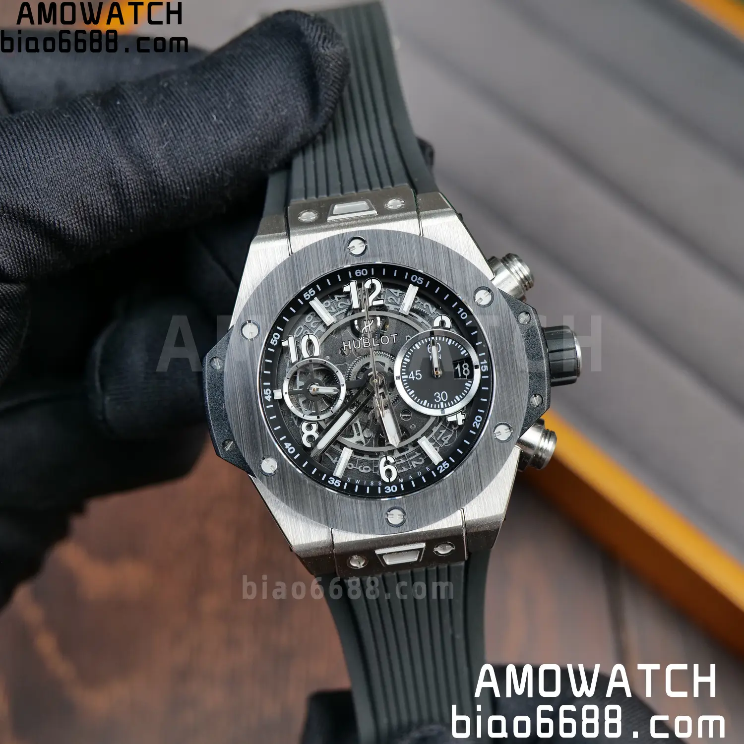 HUBLOT Big Bang Unico 42mm SS BBF 1:1 Best Edition Skeleton Dial on Black Rubber Strap A1280 V2 73 9729de6ab9e5249 AMO Watch