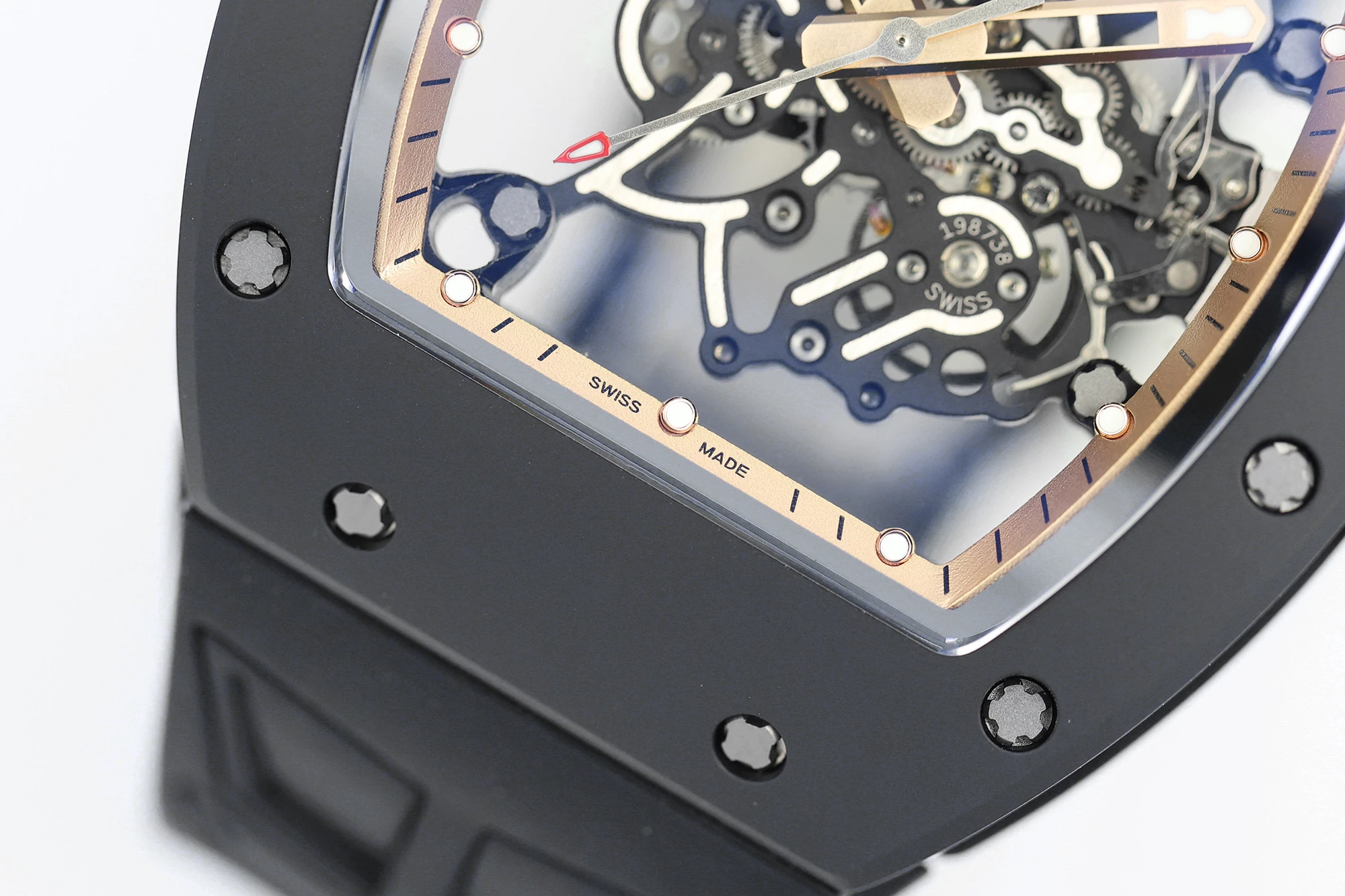 Richard Mille RM055 Black Ceramic ZF 1:1 Best Edition Gold Bezel Gold Crown RMUL2 Super Clone V3 22 9912393970337d5 AMO Watch