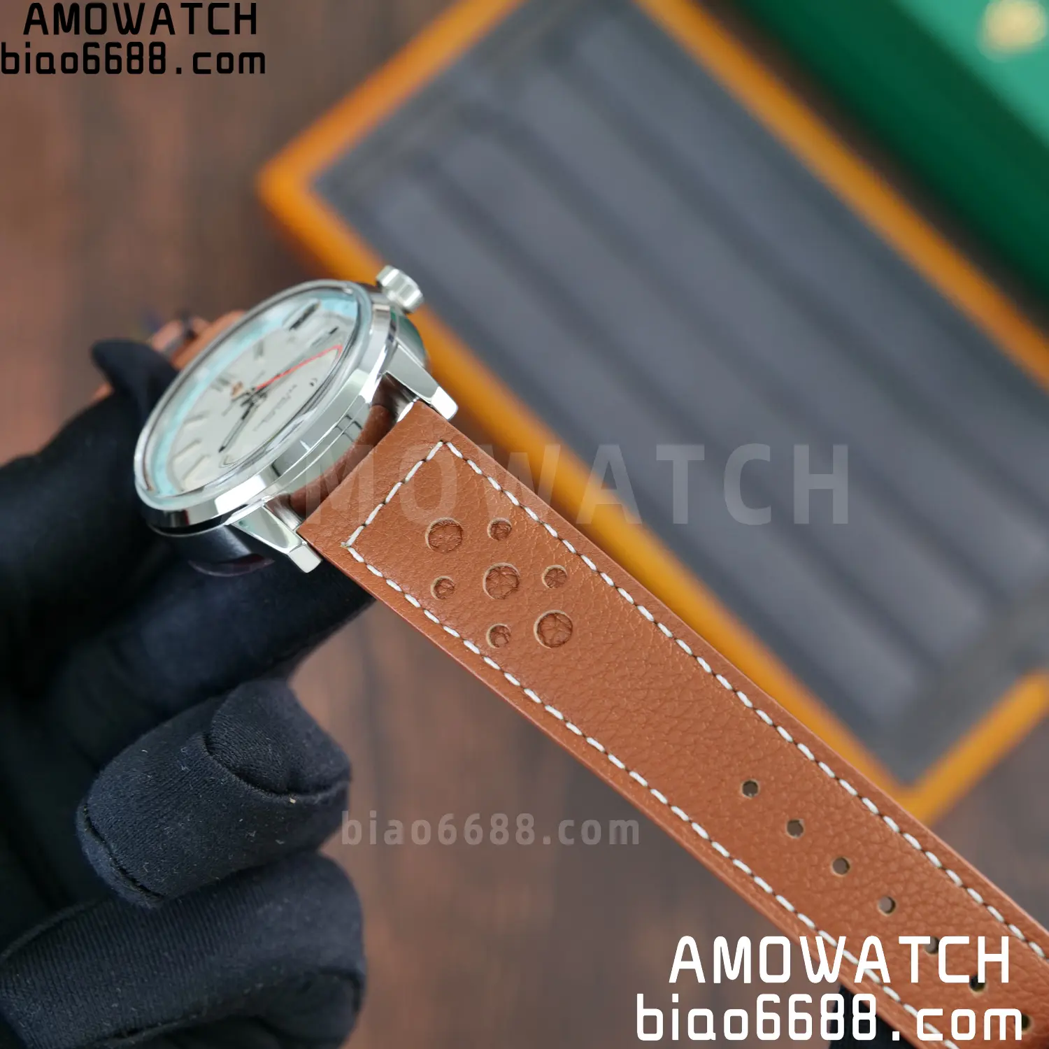 BREITLING Top Time B31 BLF 1:1 Best Edition White Dial Orange Hand on Brown Leather Strap 87 9cc431f15a9198e 阿默表行AmoWatch