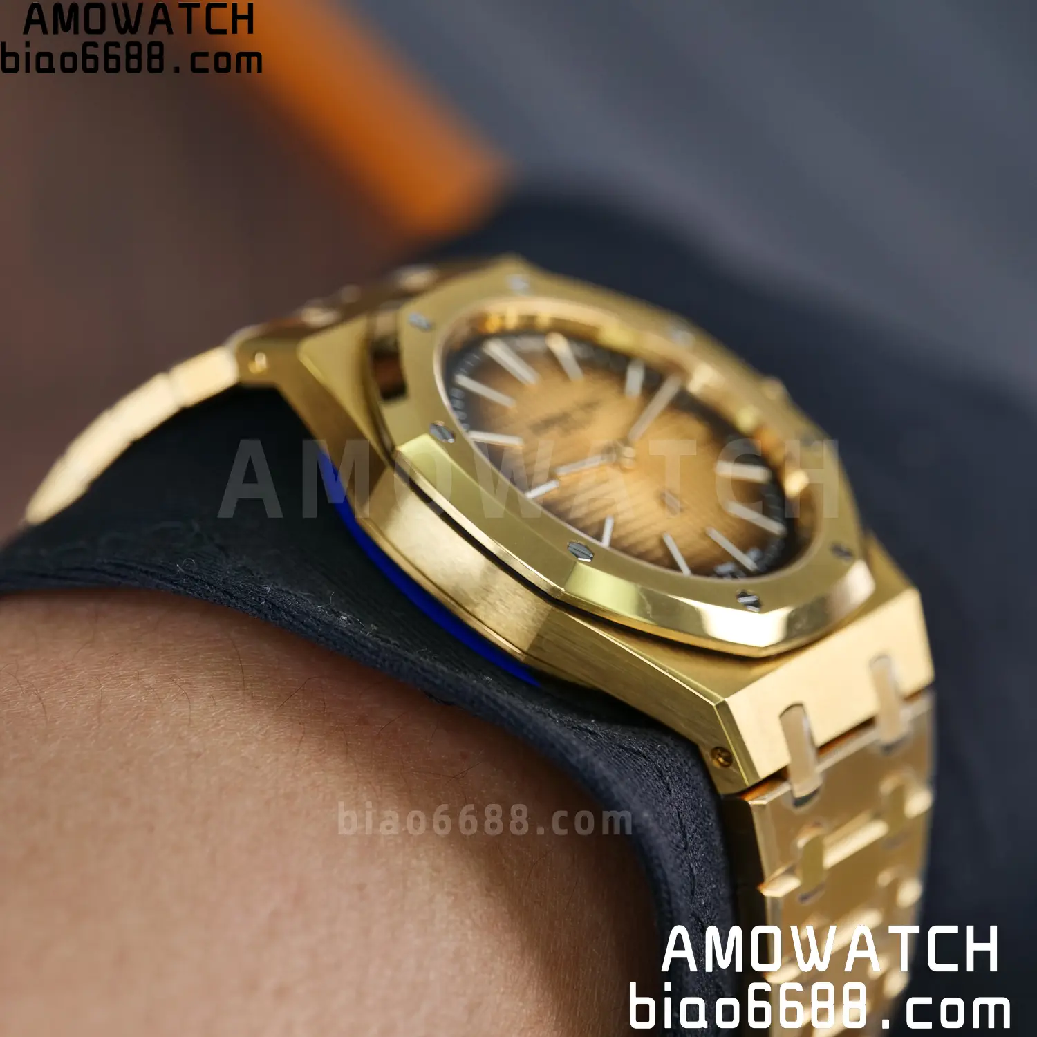 Royal Oak 39mm 16202 YG ZF 1:1 Best Edition YG Smoked Dial on YG Bracelet A7121 91 9f069709e2952eb 阿默表行AmoWatch