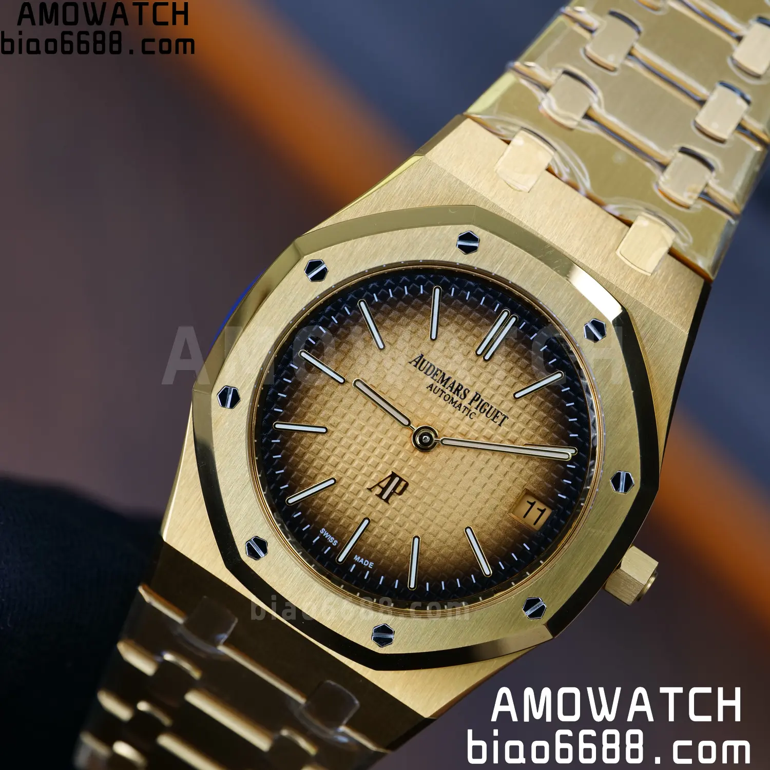 Royal Oak 39mm 16202 YG ZF 1:1 Best Edition YG Smoked Dial on YG Bracelet A7121 83 a00aeb89f81e7ad 阿默表行AmoWatch