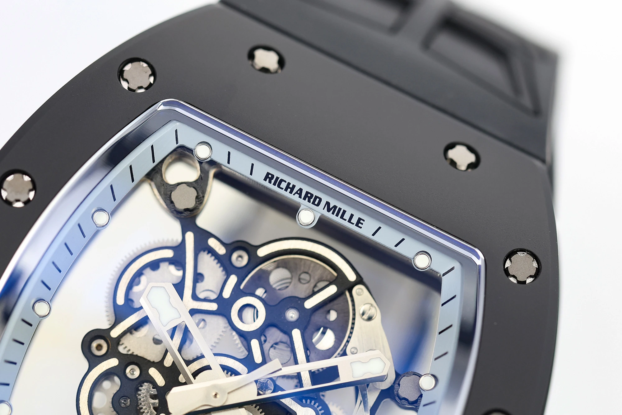 Richard Mille RM055 Black Ceramic ZF 1:1 Best Edition Blue Bezel Black Crown RMUL2 Super Clone V3 22 a6352b1dde8ebf1 阿默表行AmoWatch