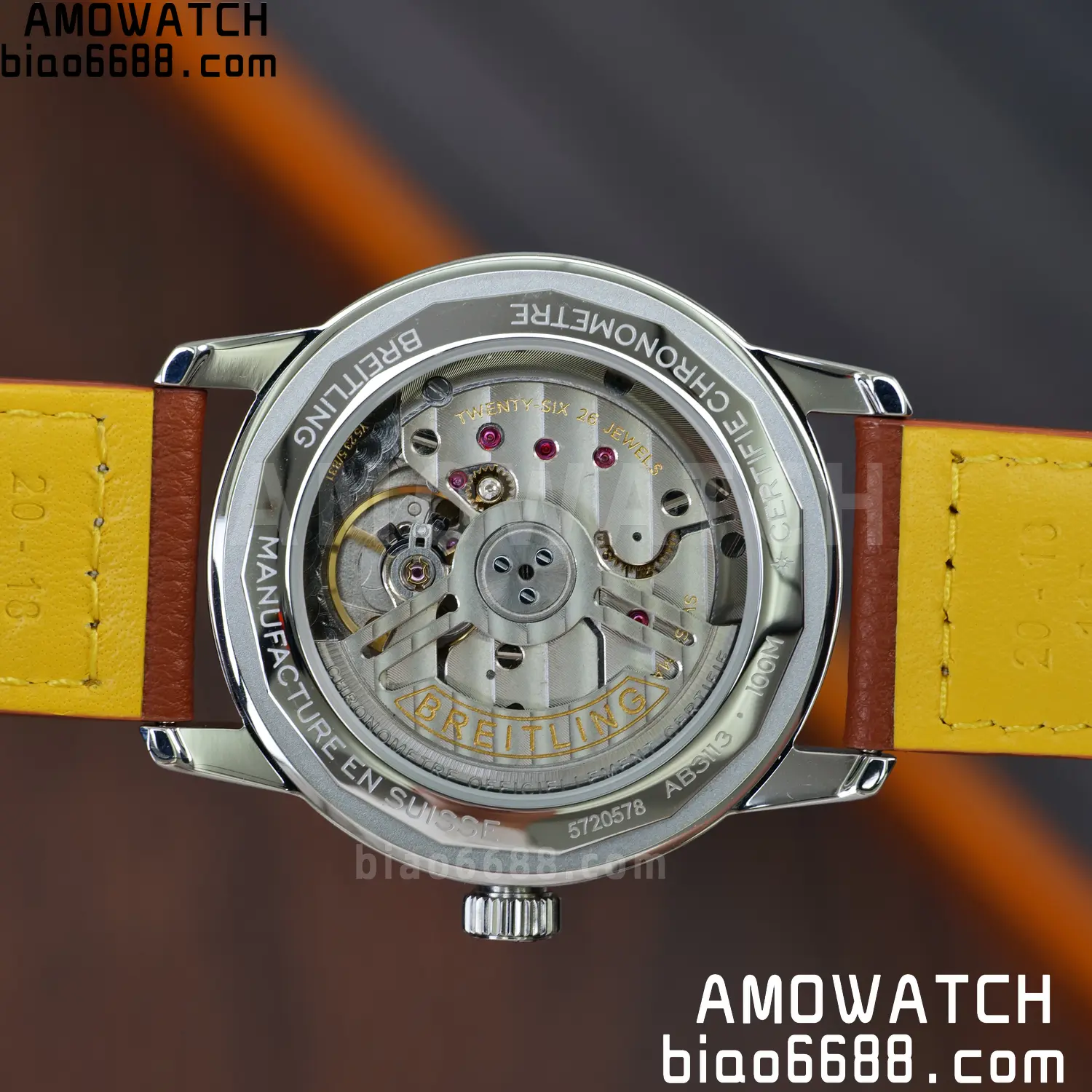 BREITLING Top Time B31 BLF 1:1 Best Edition White Dial Orange Hand on Brown Leather Strap 110 a65812b64c3cff7 阿默表行AmoWatch
