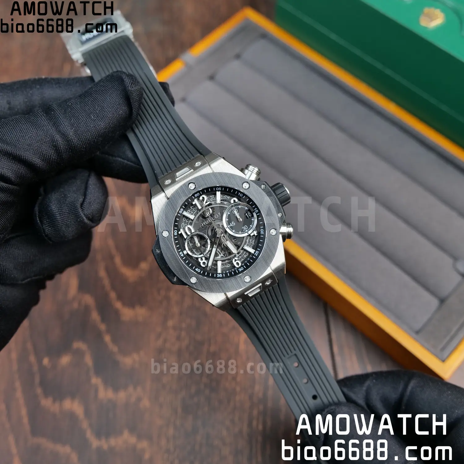 HUBLOT Big Bang Unico 42mm SS BBF 1:1 Best Edition Skeleton Dial on Black Rubber Strap A1280 V2 72 a6f5f6937afb1af AMO Watch