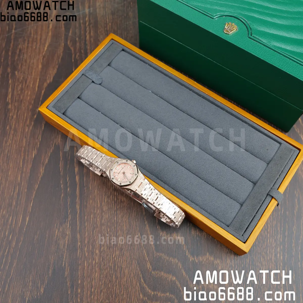AUDEMARS PIGUET Lady Royal Oak 67630 23mm RG TW Best Edition Silver Dial Swiss Quartz 68 a7f5baa284f611e AMO Watch