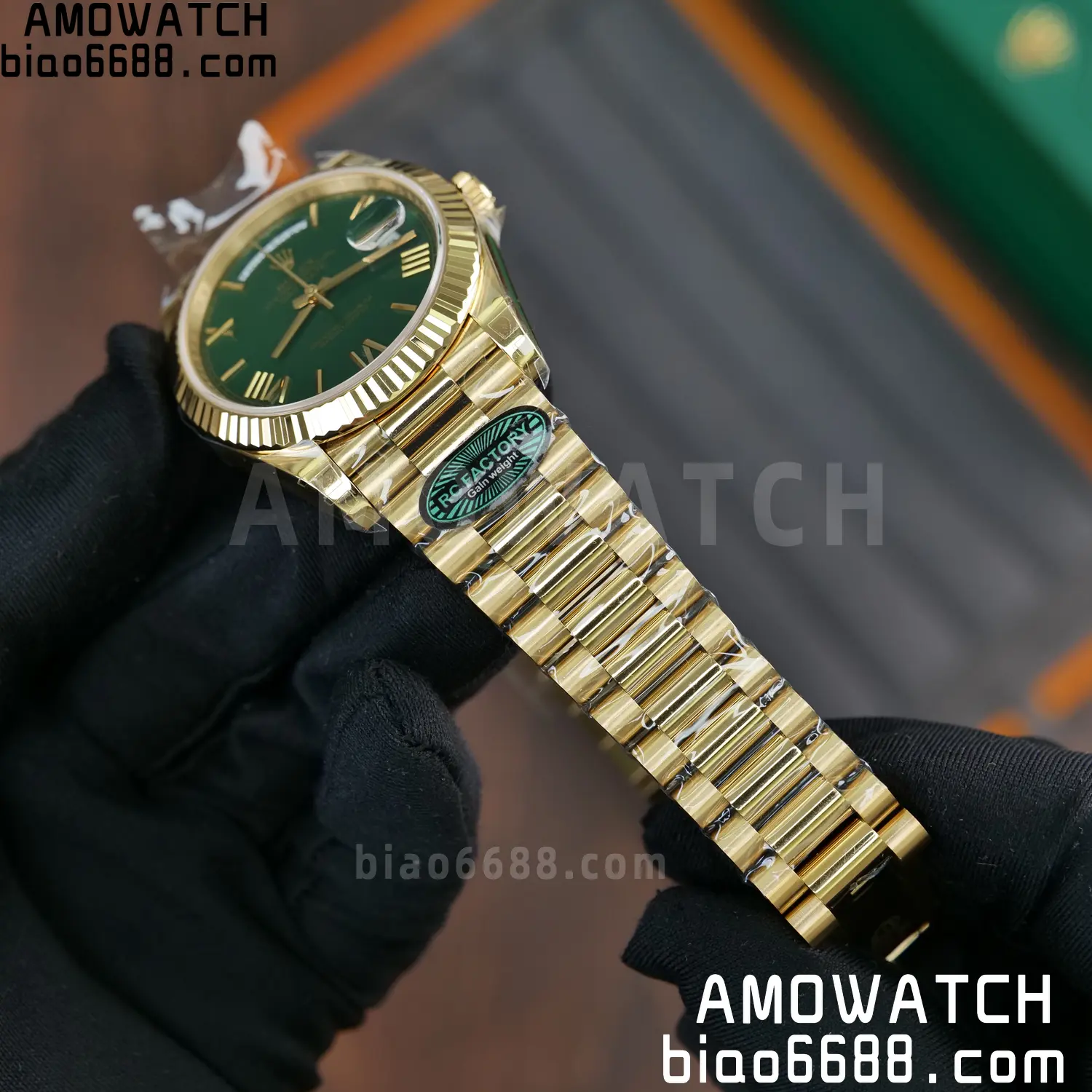 Rolex Day Date 40 YG 228238 RCF 1:1 Best Edition Green Dial on President Bracelet VR3255 (211g) 64 a810d213e106171 AMO Watch