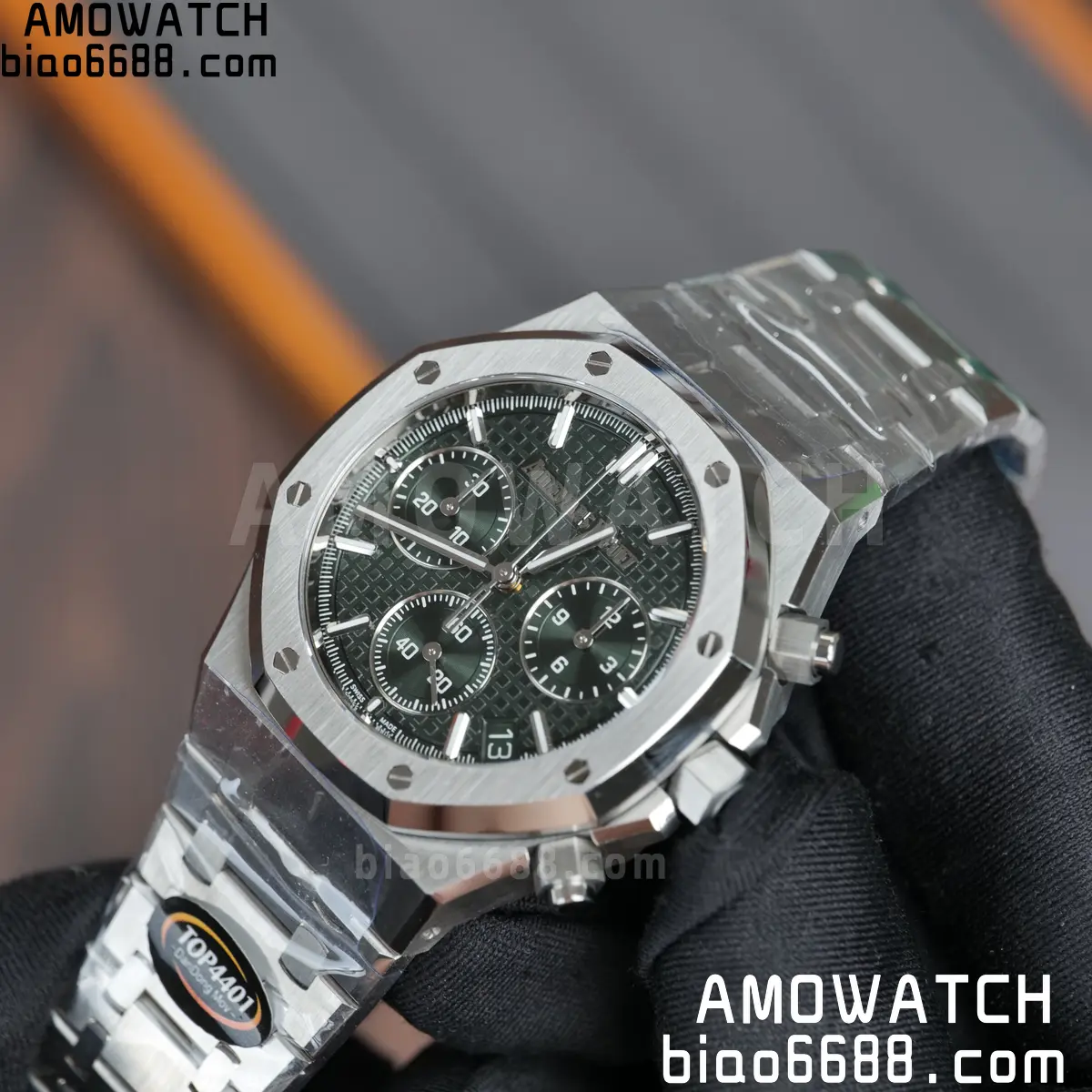 Royal Oak Chrono 26240 SS TOPF 1:1 Best Edition Green Dial on SS Bracelet SA4401 Super Clone 98 a95b0e11df70503 阿默表行AmoWatch