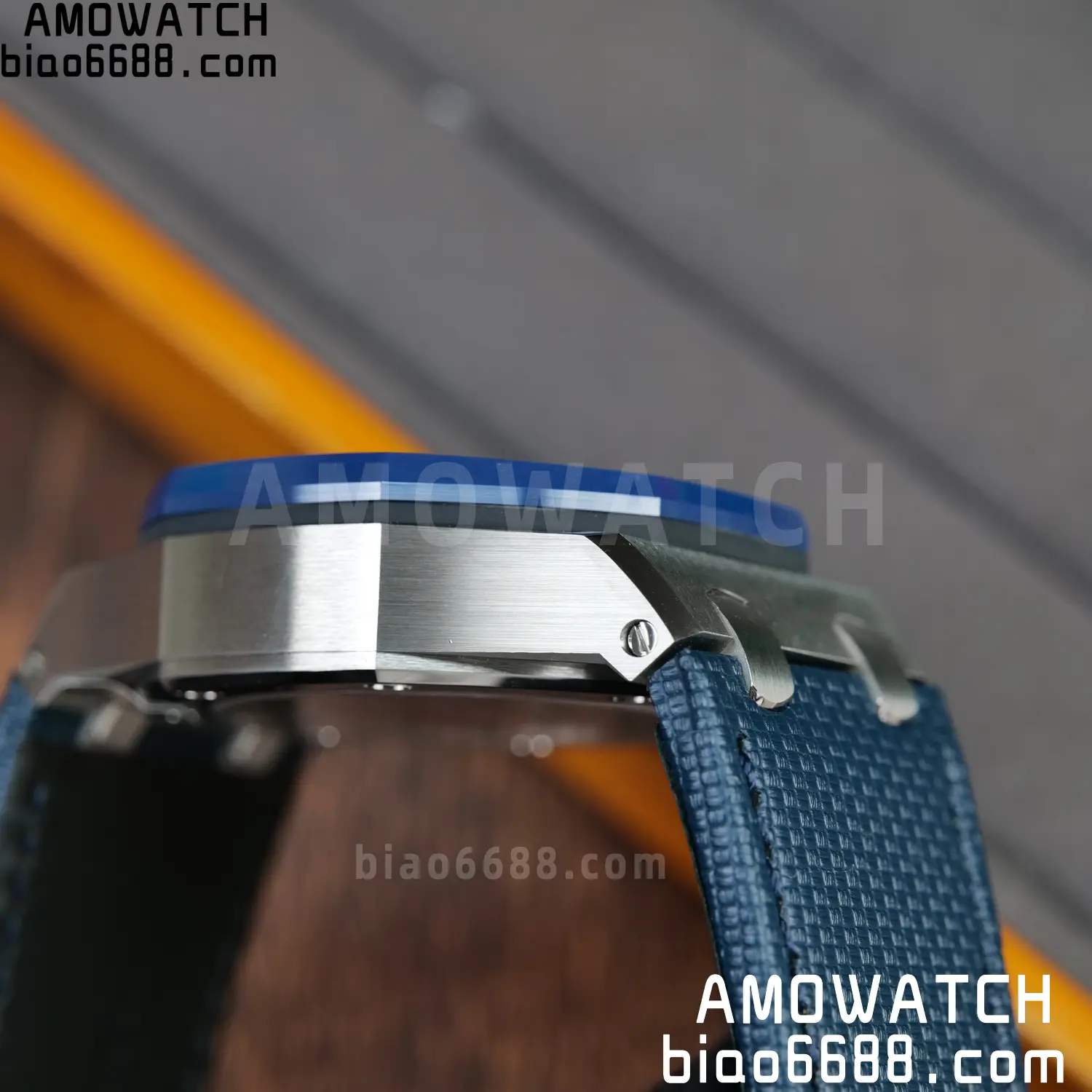 AP Royal Oak Offshore 43mm 26420 SS DDF 1:1 Best Edition Blue Dial on Blue Rubber Super Clone 4401 62 abd26d3b0d0fb9a AMO Watch