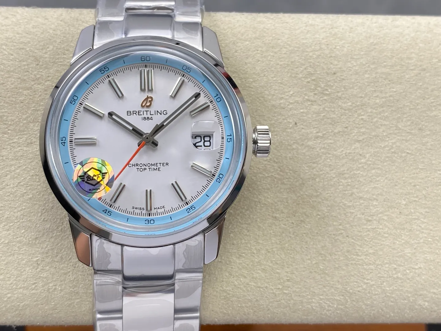 Breitling Top Time B31 BLF 1:1 Best Edition White Dial on SS Bracelet AB31 27 ad35f2163d2f15a 阿默表行AmoWatch