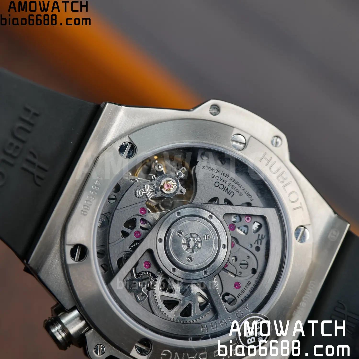 HUBLOT Big Bang Unico 42mm SS BBF 1:1 Best Edition Skeleton Dial on Black Rubber Strap A1280 V2 96 aeb1e35fd9624ee AMO Watch