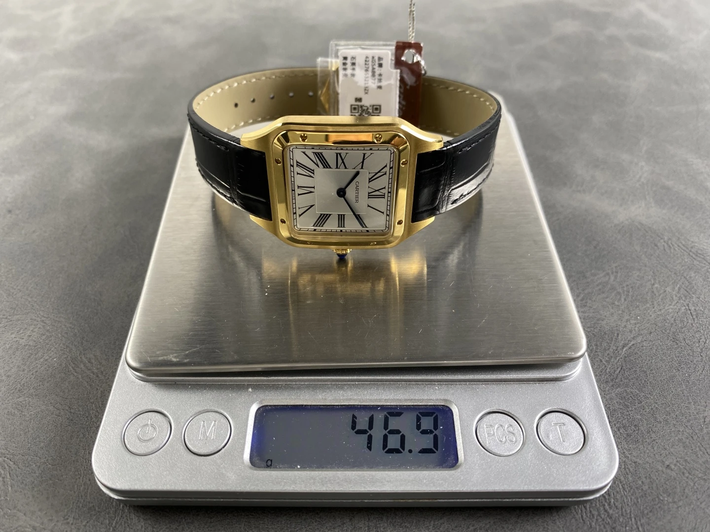 Cartier Santos Dumont YG Large F1 Factory 1:1 Best Edition white Dial Quartz 42 afa1a2a1da19624 阿默表行AmoWatch