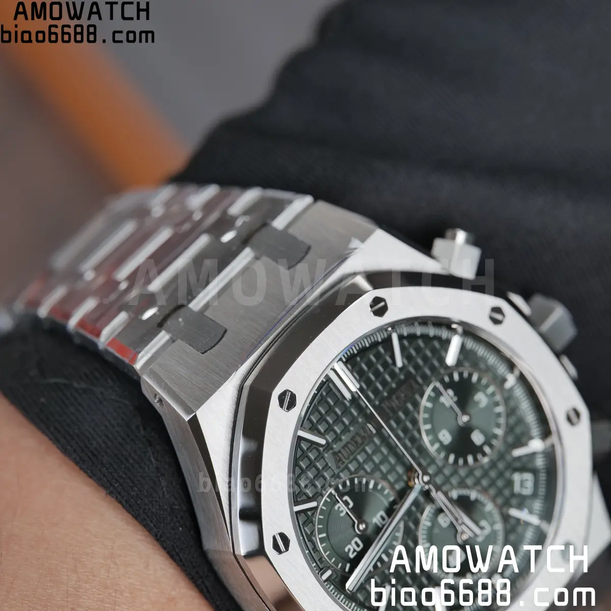 Royal Oak Chrono 26240 SS TOPF 1:1 Best Edition Green Dial on SS Bracelet SA4401 Super Clone 118 b02f6280779239c 阿默表行AmoWatch