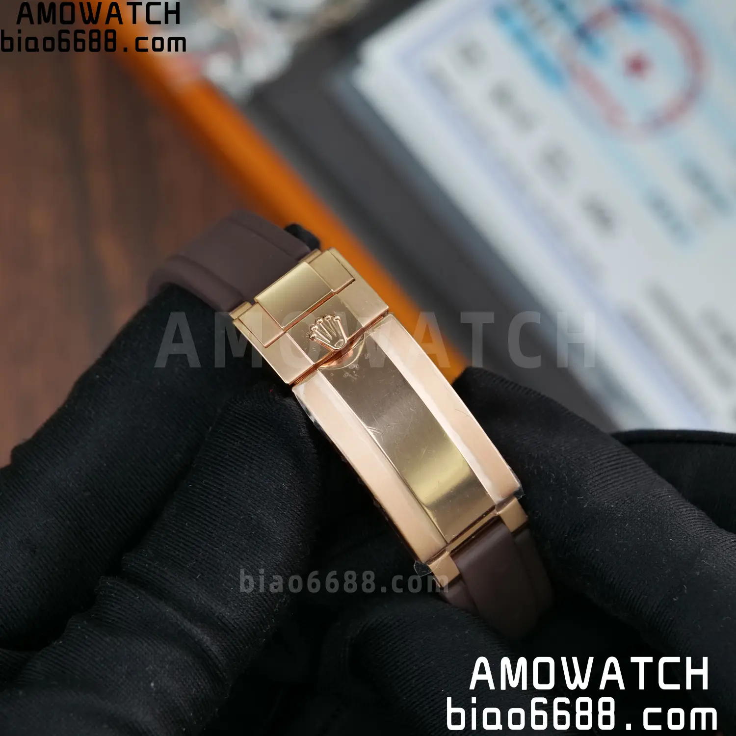 Custom Made Rolex Giraffe Daytona 126555 Mossanite with Brown Strap VS4131 (Weighted) 92 b67b2fabee205a9 阿默表行AmoWatch