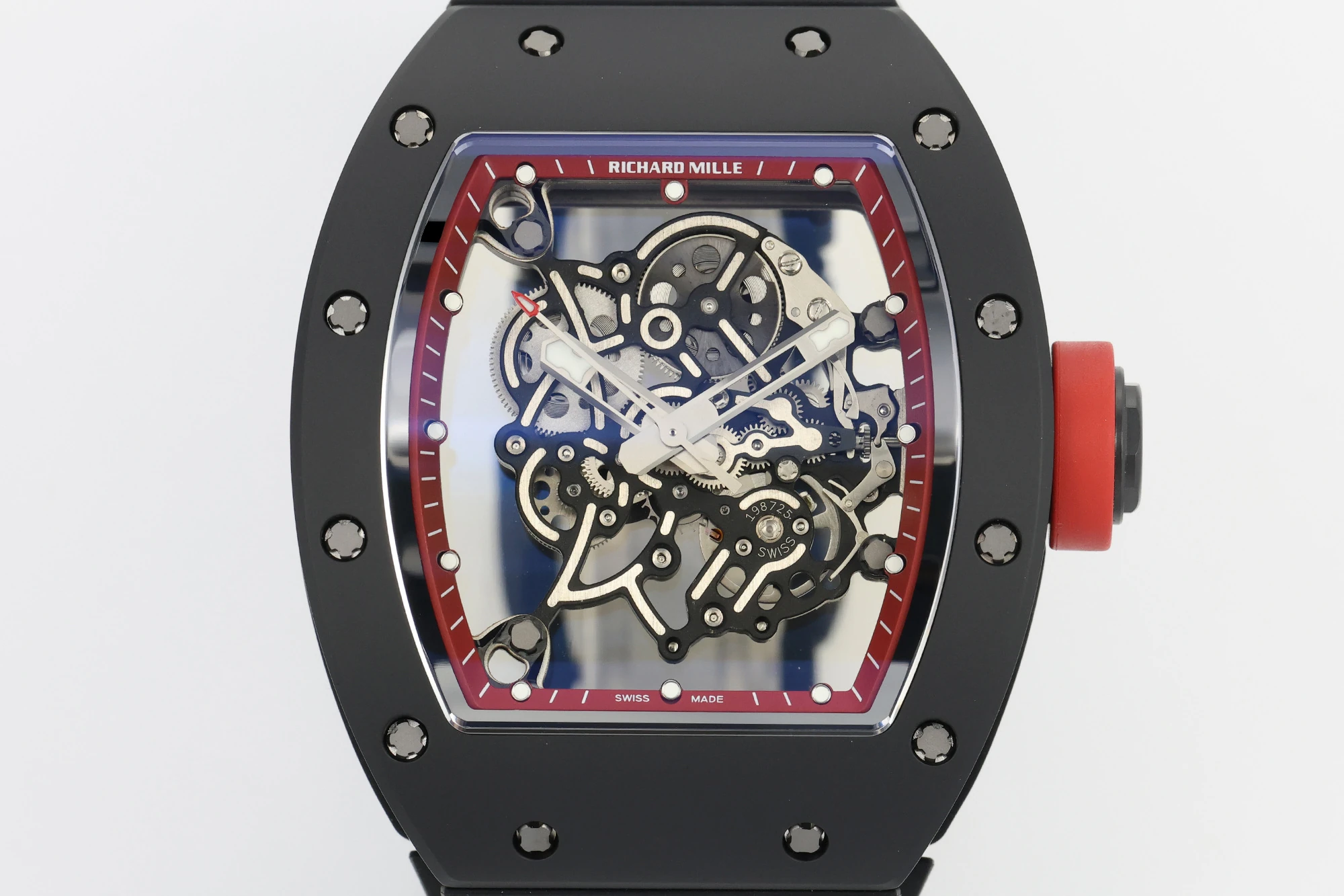 Richard Mille RM055 Black Ceramic ZF 1:1 Best Edition Red Bezel Red Crown RMUL2 Super Clone V3 21 b771c19e1c94b42 阿默表行AmoWatch