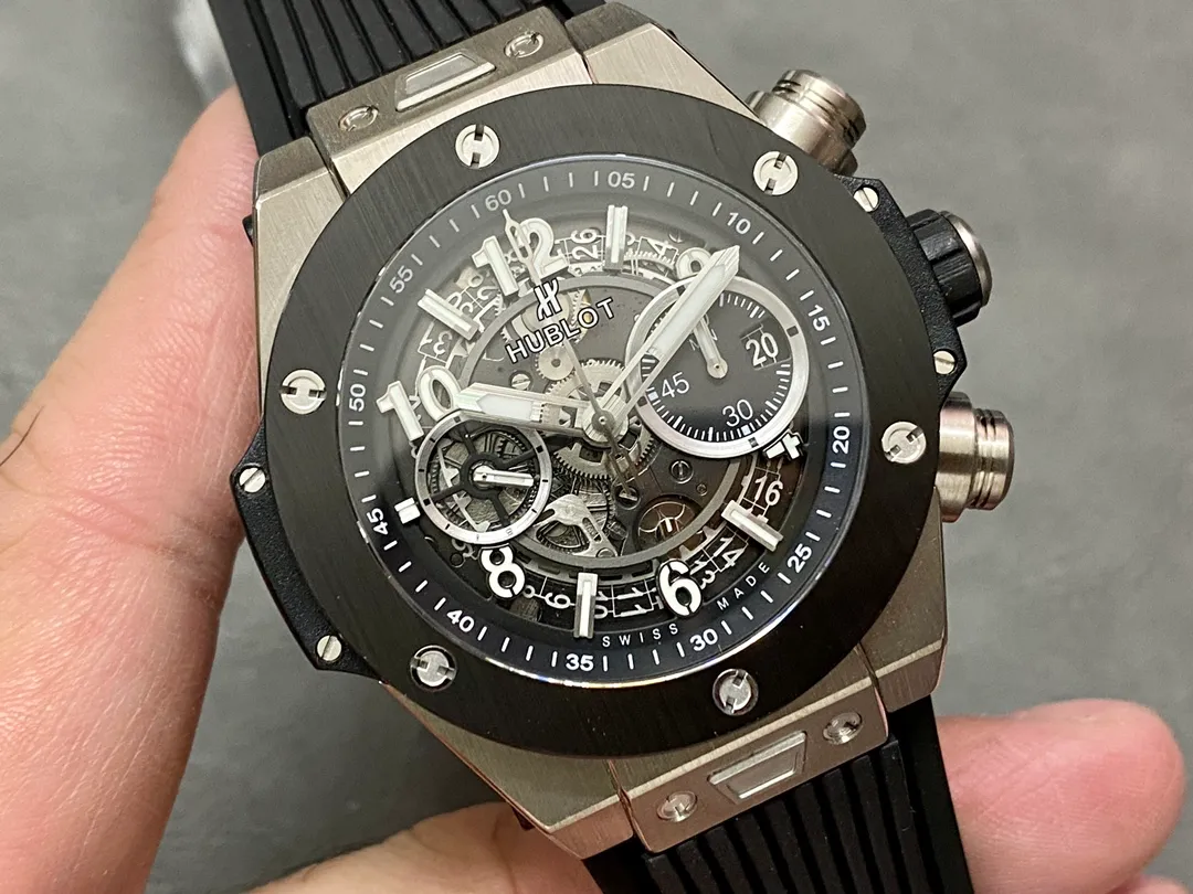 HUBLOT Big Bang Unico 42mm SS BBF 1:1 Best Edition Skeleton Dial on Black Rubber Strap A1280 V2 22 b9375087fe39f9d AMO Watch