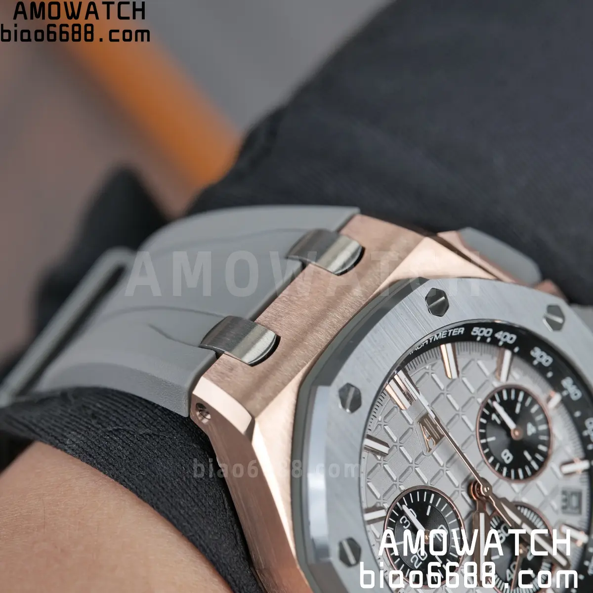 AP Royal Oak Offshore 43mm 26420OI RG DDF 1:1 Best Edition Gray Dial on Gray Rubber Super Clone 4401 (Weighted) 119 b98948894234e28 AMO Watch