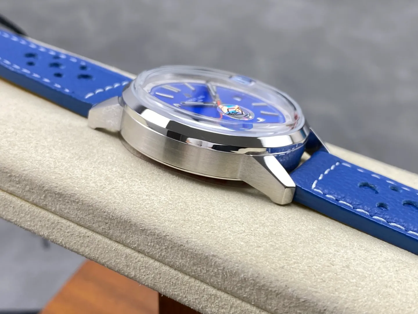 Breitling Top Time B31 BLF 1:1 Best Edition Blue Dial Orange Hand on Blue Leather Strap AB31 24 ba6104c1e1f7b75 阿默表行AmoWatch