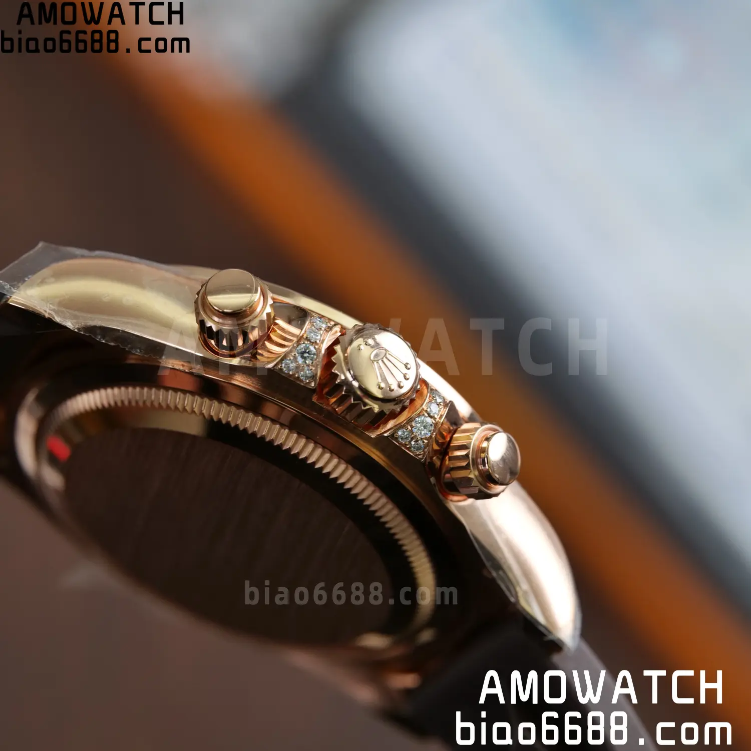 Custom Made Rolex Giraffe Daytona 126555 Mossanite with Brown Strap VS4131 (Weighted) 90 c0703cee9eb730d 阿默表行AmoWatch