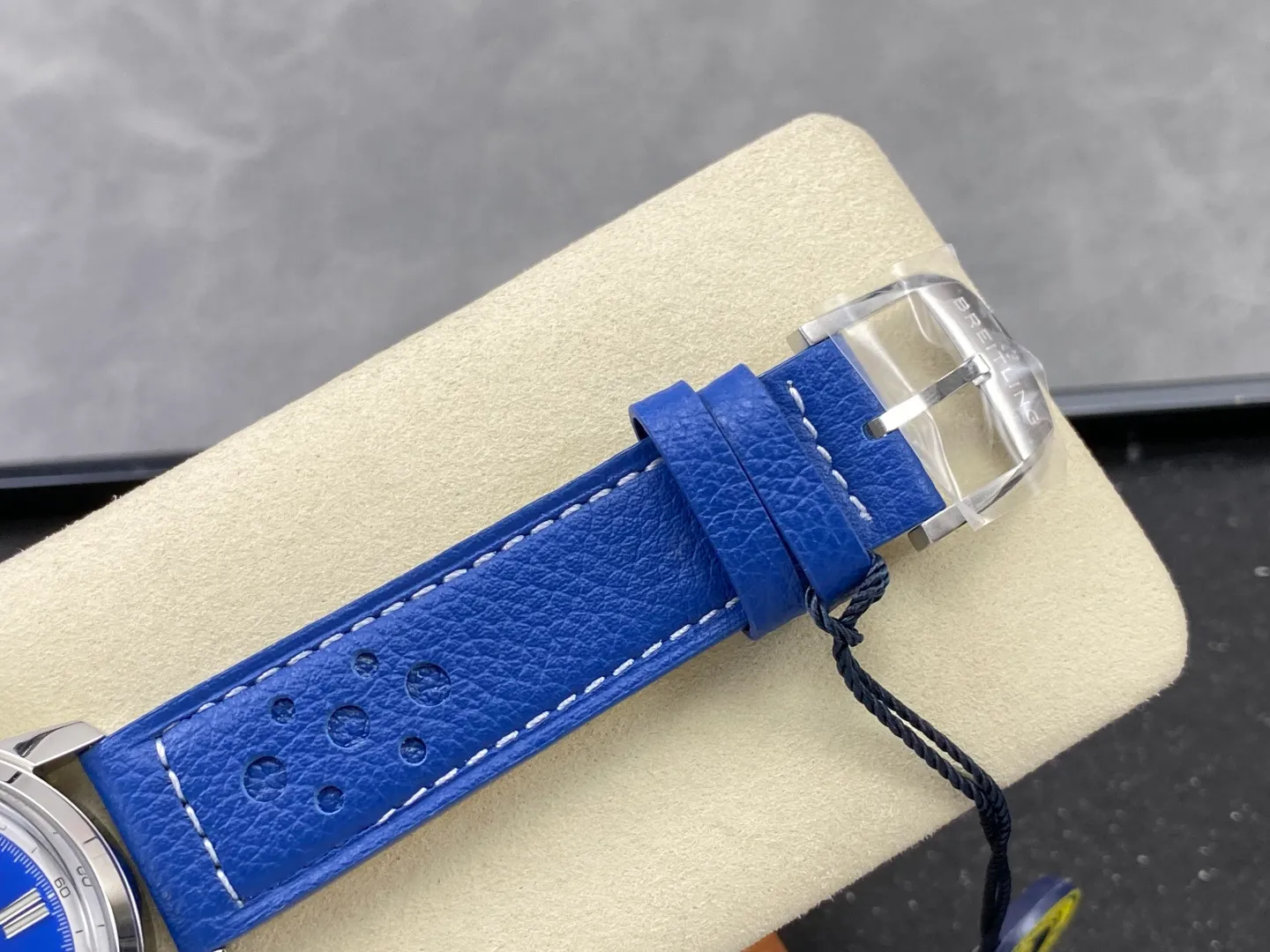 Breitling Top Time B31 BLF 1:1 Best Edition Blue Dial Orange Hand on Blue Leather Strap AB31 27 c20a61263730ba7 阿默表行AmoWatch