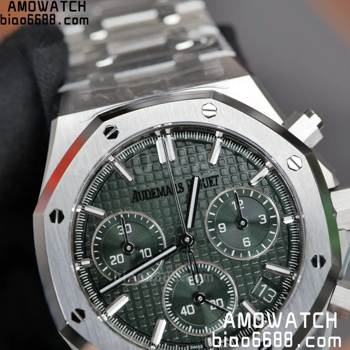 Royal Oak Chrono 26240 SS TOPF 1:1 Best Edition Green Dial on SS Bracelet SA4401 Super Clone 103 c44787872e731dc 阿默表行AmoWatch